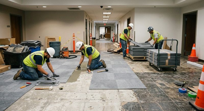 Our team working on Flooring Service projects in Camarillo, CA