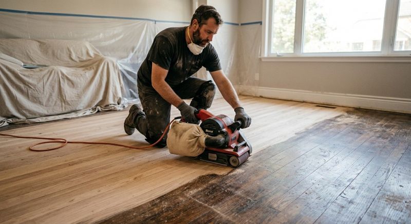 Wood Floor Refinishing project example