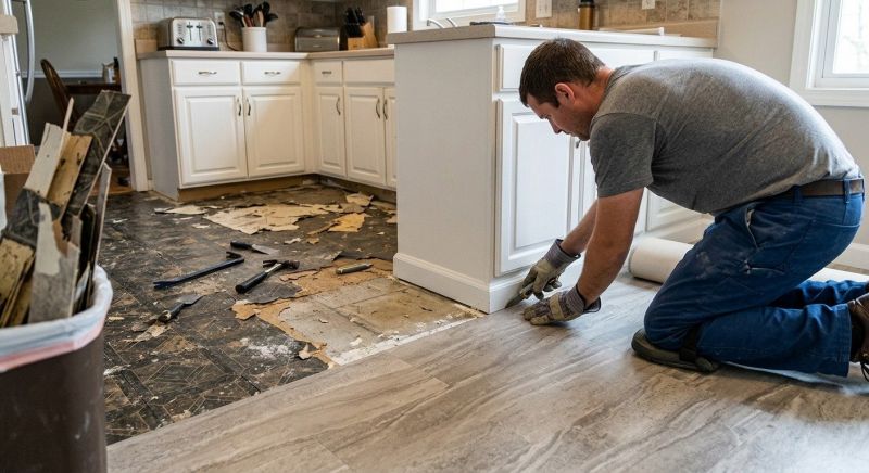 Linoleum Floor Installation in Woodland Hills, CA