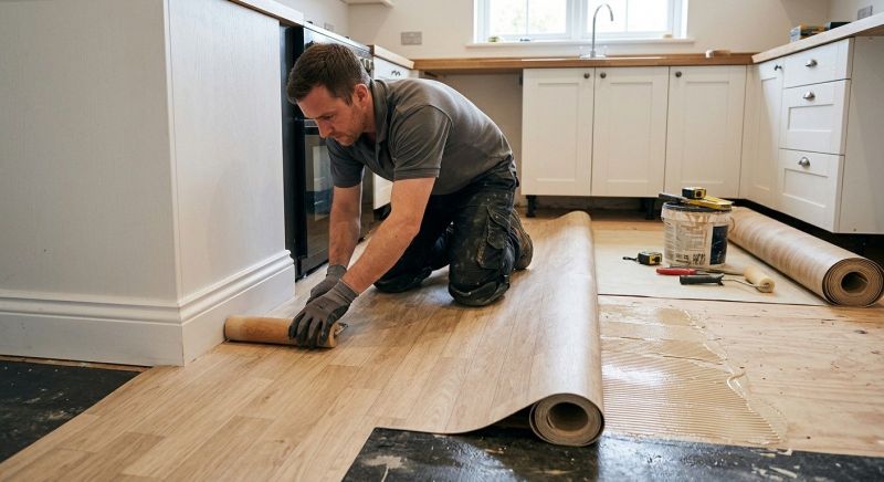 Sheet Linoleum Installation in Woodland Hills, CA